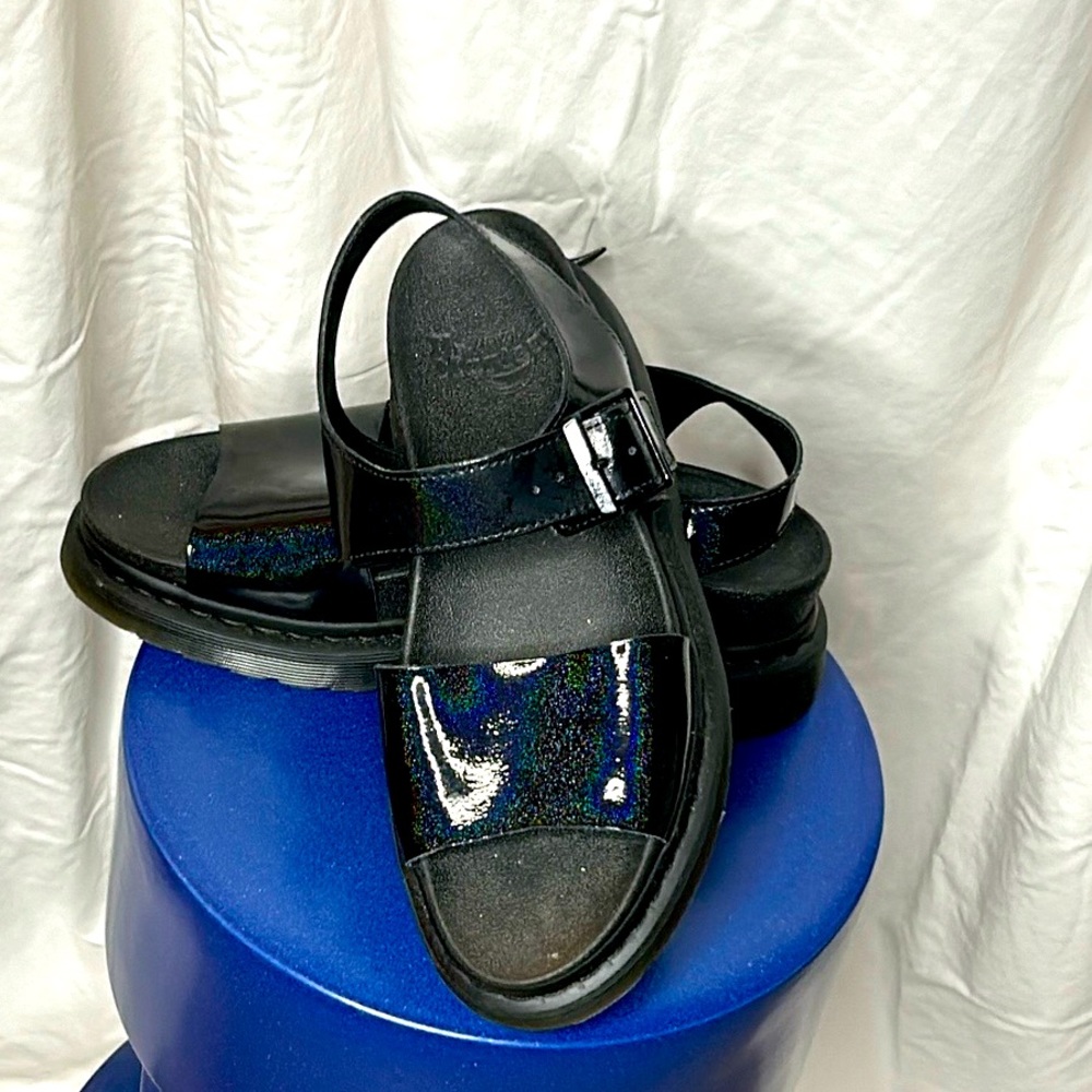 Dr Martens Platform Oil Slick sandals sz 10